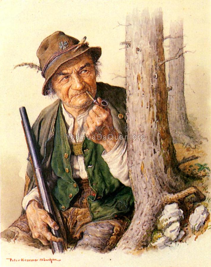 Hunters And A Mountaineer - 彼得·克雷默